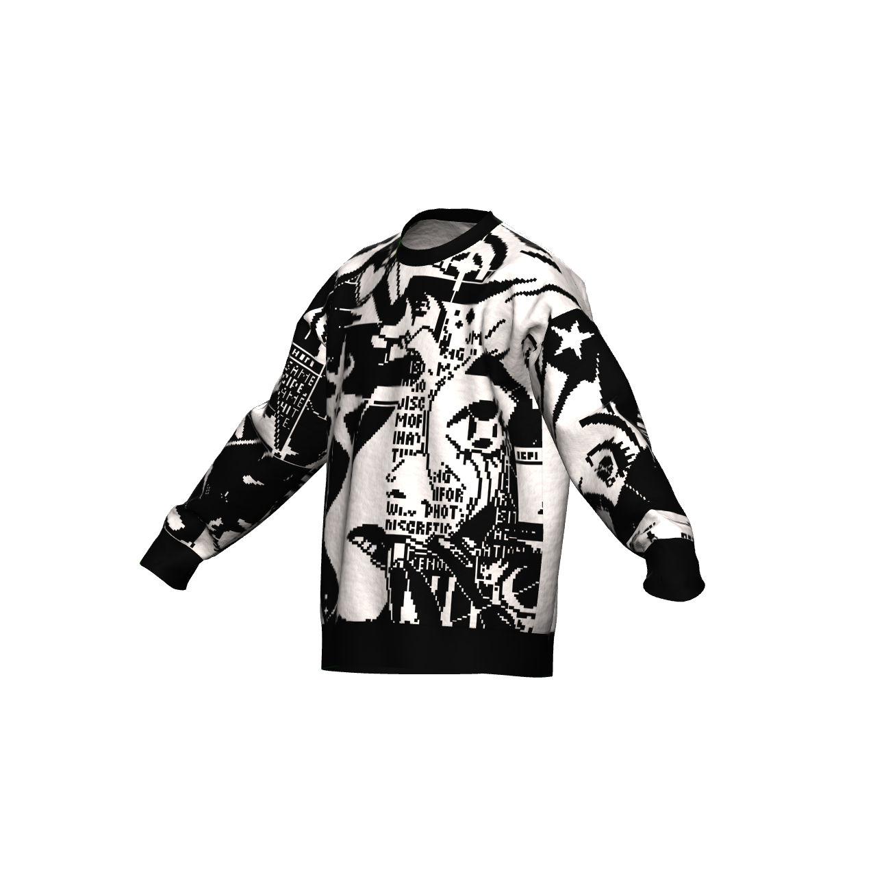 I Contain Flashing Images Longsleeve Knit Shirt